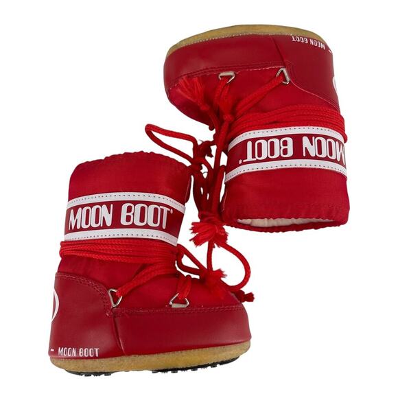 Moon Boots Mini in Red Toddler Kids Size EU 19/22 - Picture 2 of 9